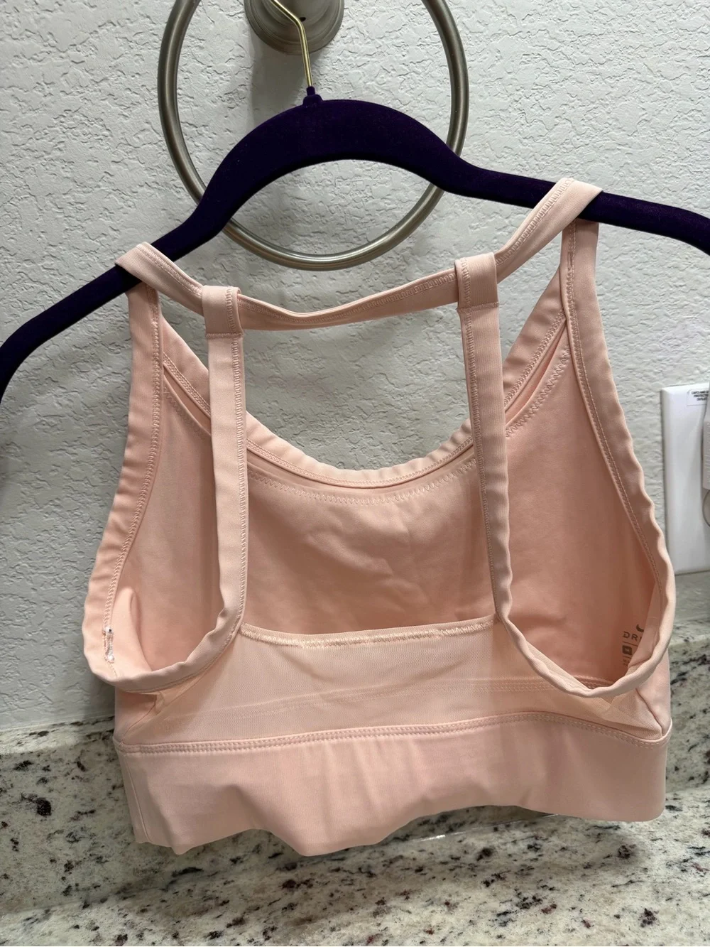 Nike Air Dri-FIT Light Blush Pink Racerback Sports Bra Women’s Medium